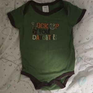 Charming Green and Brown Kids Bodysuit